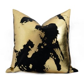 Free Shipping 20" Throw Pillow Cover Luxury Velvet Pillow Gold Pressed Foil Gilding Printing Cushion Coversize: 20x20inch(50x50CM), color: TN23TX0040