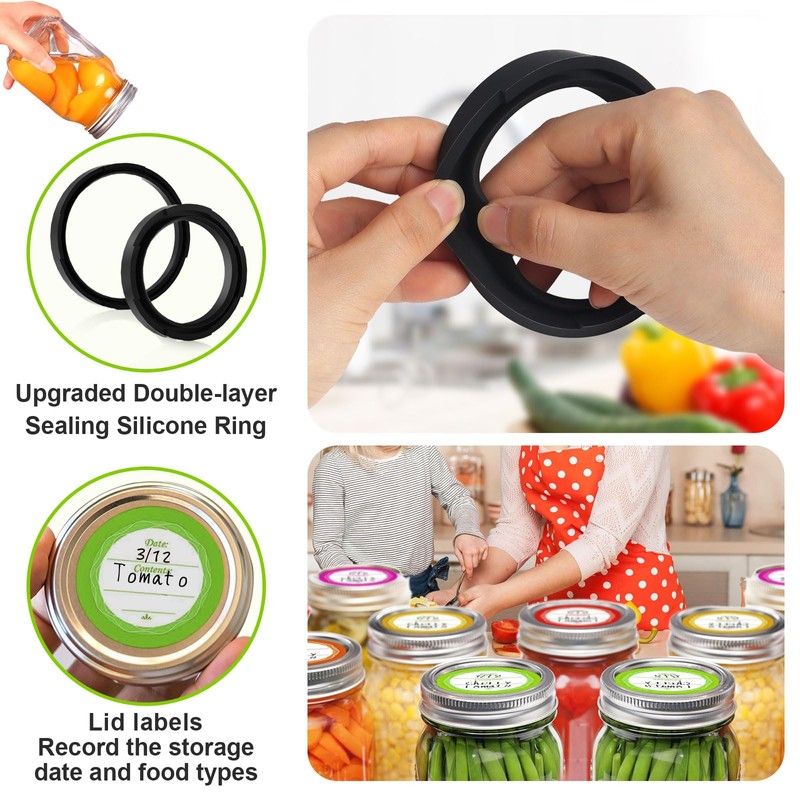 UNERVER Mason Jar Vacuum Sealer - Electric Vacuum Sealer for