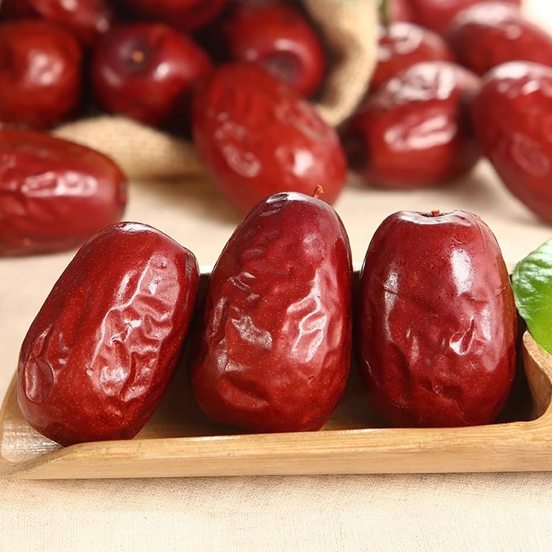 1.1lb Red Dates Organic Jujube Fruit Dates Each 3-4.5cm In