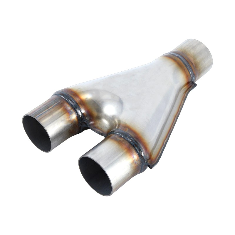 Exhaust Y Pipe 3" Inlet 2.25" Outlet Weld-on Dual Exhaust