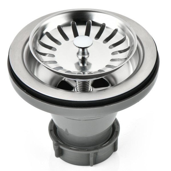 Black/Gold/Chrome Kitchen Sink Drain Assembly Replacement Kit,for Standard 3-1/2 Inch