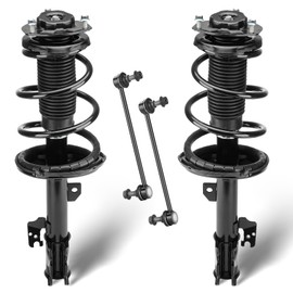 Front Struts Assembly Shock Absorber & Sway Bars End Links Compatible with 2004-2007 Toyota Highlander, 2004-2009 Lexus RX330, 2006-2008 RX400h, Replace 632212 K90344 (4Pcs)