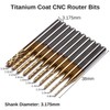 Genmitsu 40pcs End Mills CNC Router Bits, 1/8" Shank CNC