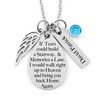 Memorial Jewelry Necklace - If Tears could build a Stairway,