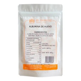 Albúmina De Huevo En Polvo Estándar 500 Gramos Sabor Sin sabor                                                                                        