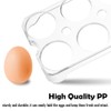 Refrigerator Egg Tray Durable Plastic Egg Holder Boxes 8 Eggs