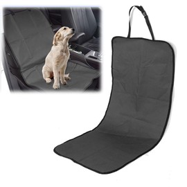 GAOLAOSY Car Seat Cover for Dogs, Waterproof Scratch-Proof Car Seat Cushion Pad, Oxford Cloth Safety Travel Pet Mat, Universal Automotive Interior Protector for Cars, Trucks, SUVs (Black)