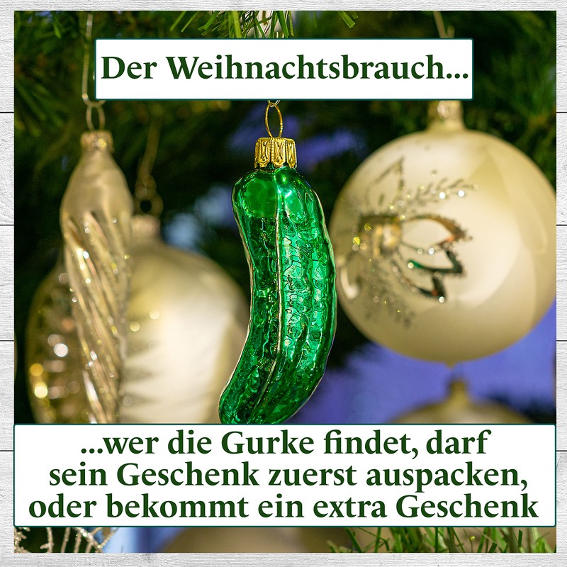 Thüringer Weihnacht Glass Christmas Pickle