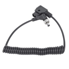 T opiky D-TAP Male to DC Connector DC Supply Cable Power Coiled Cable Spring Power Cable with Locking for BMCC BMPC/ATOMOS/BESTVIEW/DC Fill Light