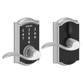 SCHLAGE Touch Camelot Lock with Accent Lever (Satin Chrome) FE695 CAM 626 ACC