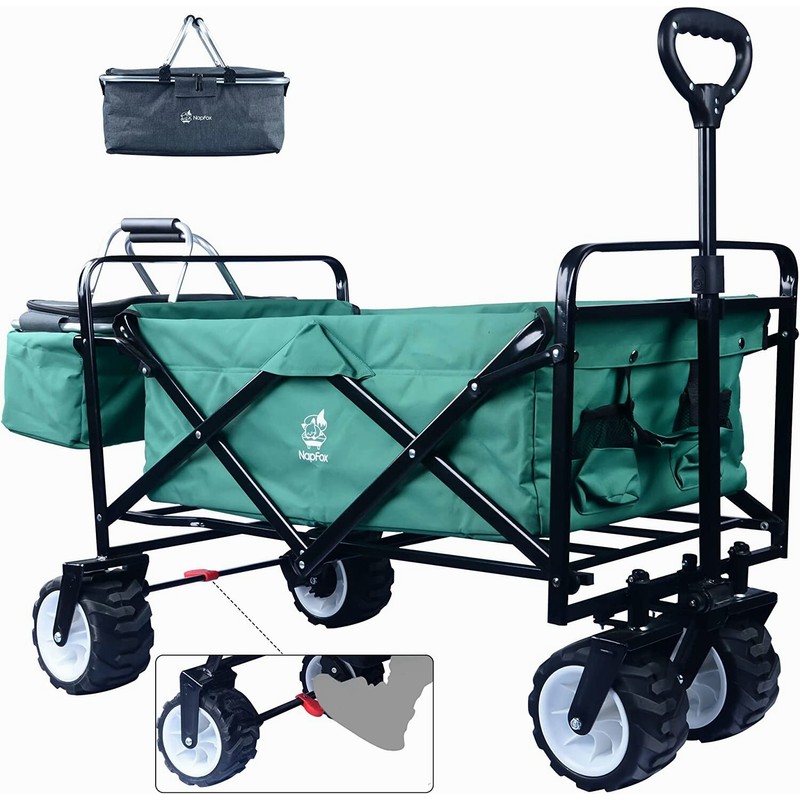 IFAST Green Collapsible Heavy Duty Folding Wagon Cart Utility Wheels