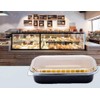 Heavy Duty Aluminum Pans with Lids Double Thick Black Gold