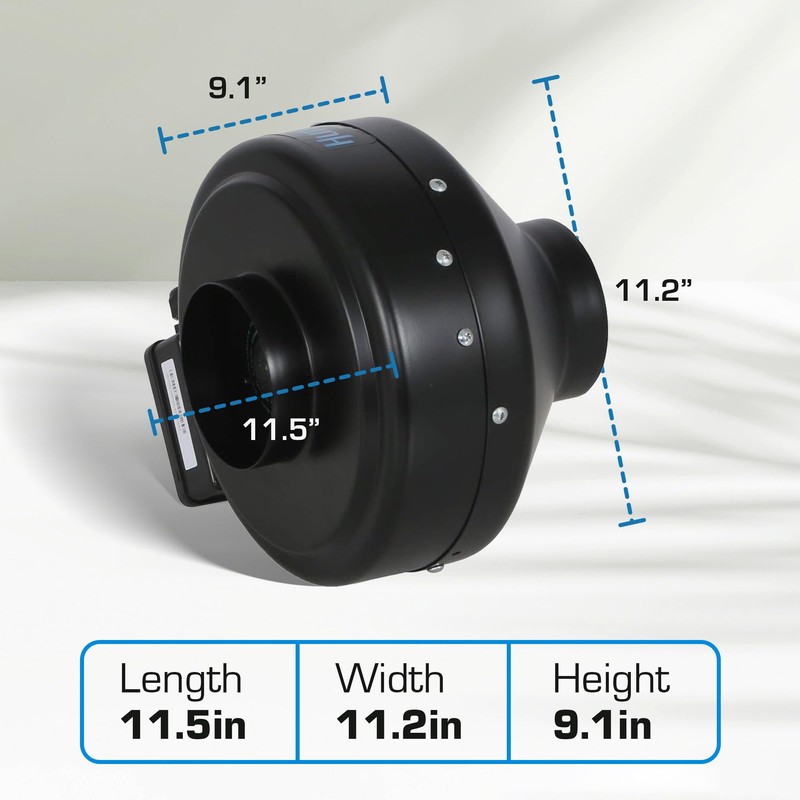 Hurricane Commercial Grade Inline Fan For Phresh and Black Ops