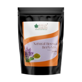 Bliss of Earth Herbal Henna For Hair Lavender, Blended With Herbs Amla, Neem, Babul Gum and & Lavender Essential Oil For Long Lasting Hair Color, Hair Nourishment, 100gm