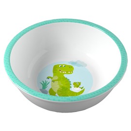 HABA Children's Dinosaur Bowl - Practical Melamine Bowl - Non-Slip - Dishwasher Safe - For Dinosaur Fans from 12 Months - 2012440005