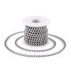 Craftdady 16.4 ft Silver Aluminium Curb Chain 7x5mm Twisted Metal