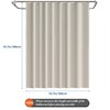 Funria EVA Shower Curtain Waterproof Bathroom Curtains with 12 Hooks