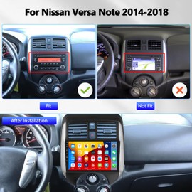 1+32G Android 13 Car Radio Stereo for Nissan Versa Note 2014 2015 2016 2017 2018 with GPS Navigation Head Unit Bluetooth,9" IPS Touch Screen Mirror Link WiFi FM/RDS Radio USB SWC+Backup Camera&MIC