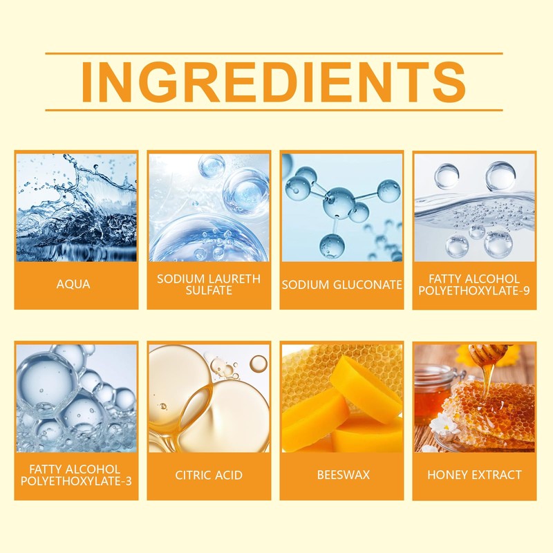UYUAN Beeswax Spray Cleaner with Sponge & Towel for Wood