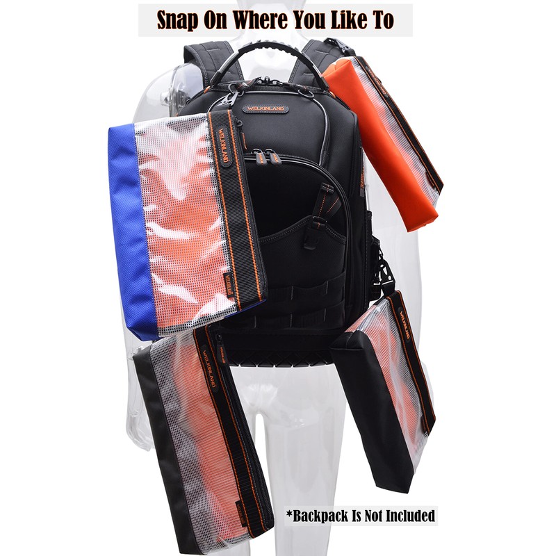 WELKINLAND Clear Tool Pouch, 4PCS Tool pouches, 13" Tools pouch,