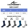 Niorasen Men's Cotton Crew Work Socks, 5 Pairs Cushioned Boot