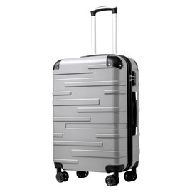 Coolife Luggage Suitcase Carry-on Hardside Travel Luggage TSA Lock Spinner Telescopic Handle