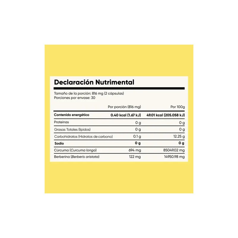 Cúrcuma y Berberina Homodeus: Suplemento con Cápsulas para Bienestar Articular