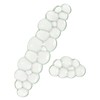Clear Gel Wrist Rest for Keyboard and Mouse, Green Cloud