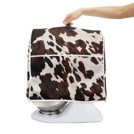 Eheartsgir Brown Cow Print Stand Mixer Cover Kitchen Aid Mixer Washable Small Kitchen Accessories Blender Coffee Maker Dust Cover Fit 4.5-5 Quart Bowl Lift for Home Dining Room Decor