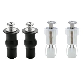 2Pair Universal Toilet Seat Bolt and Nuts Toilet Seat Hinges Screws for Toilet Seat Fixing Replacement Toilet Top Cover Lid Seat Fixing