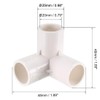TOP-VIGOR 10Pcs 20mm 3 Way Elbow PVC Pipe Fitting, Tee