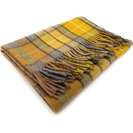Tartan Knee Travel Rug Blanket Wool (Buchanan Natural)
