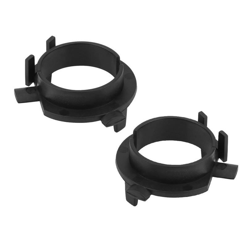 Qiilu 1 Pair H7 LED Headlight Adapter Retainer Holder