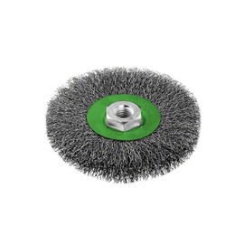 Bosch Professional 1 x Disc Brush, Wavy Stainless Steel Wire, Clean for Inox (Steel, Aluminium, Diameter 115 mm, 0.3 mm, M14, Accessories Angle Grinder)