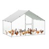 Large Metal Chicken Coop, Walk-in Poultry Cage, Chicken Run Pen
