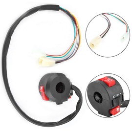 Motorcycle Handlebar Control Switch, Multifunction ON OFF Switch Left for 50cc-110cc ATV Quad