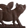 Pig With Wings Cast Iron Bell, 6.69x3.82x7.87"