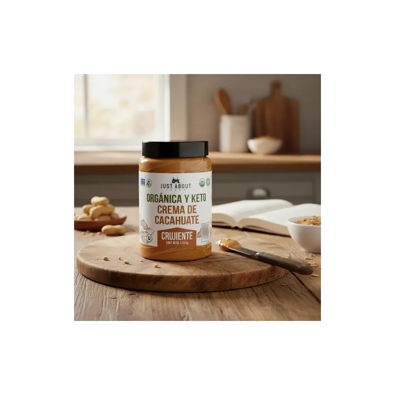 Just About Foods Crema Cacahuate Crujiente Orgánica 13kg