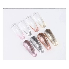 STARLA 4 Tonos Covertura Intensa Gel Uv Gltters Decoración  10 Ml,