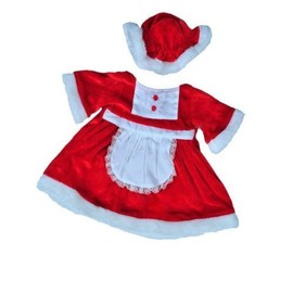 Mrs Santa Claus Christmas Dress outfit teddy bear clothes to fit 15 16 build a bear factory bears by Teddy Mountain