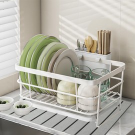 Large Stone Dish Drying Mat For Kitchen Counter,Collapsible Quick Dry Dish Drying Mat,Eco-Friendly Absorbent Diatomaceous Earth Mat for Dishes Bottles Cups, Match Any Countertop 24"(L)×16"(W)