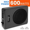 Pyle 8-Inch Low-Profile Amplified Subwoofer System - 600 Watt Compact