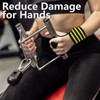 DONGTOIZ Anti-Slip Rubber Gym Grips for Men Women, Fingerless Weight