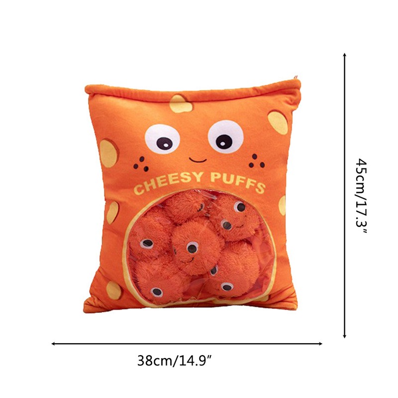 Cheese Puff Plush Toy Soft Cheesy Puff Plush Toy Puff