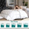 KAKABELL Goose Down Feather Comforter Palatial King Size Noiseless Duvet