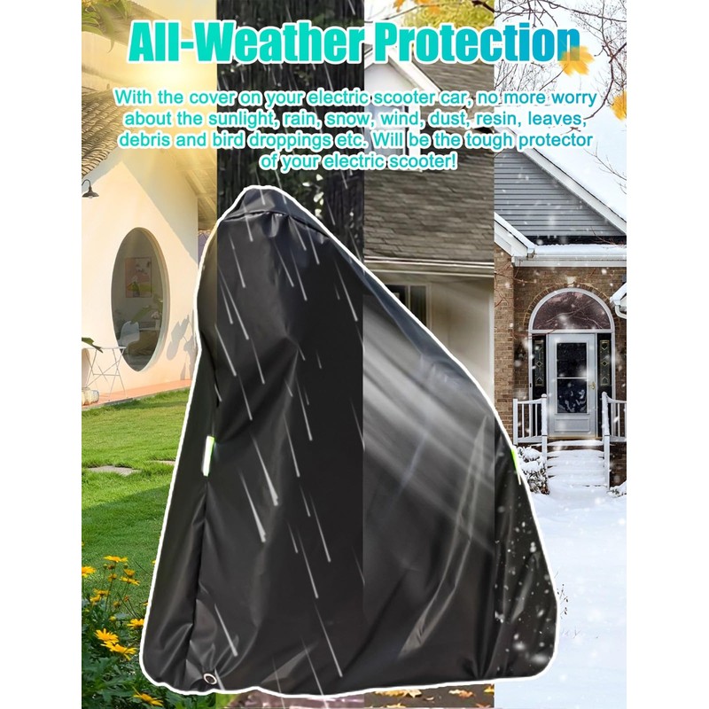 Electric Scooter Cover, Universal Scooter Cover, Waterproof Sun, Tear Proof