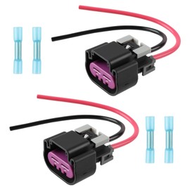 Carbhub Electric Fan Pigtail Connector Harness Compatible with GM Chevy Trucks 2005-2012 Electric Fan Switch Connector Harness Plug Replaces Parts Number PT2649 100-00679 13580874