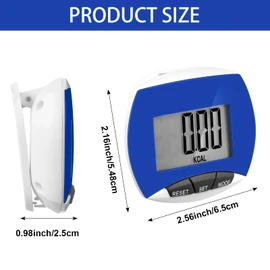 Weewooday 32 Pcs Pedometer for Walking Steps and Miles Simple Step Counter Clip on for Walking with Digital Display Portable Clip Step Tracker Pocket Pedometer Bulk for Men Women Adults Seniors
