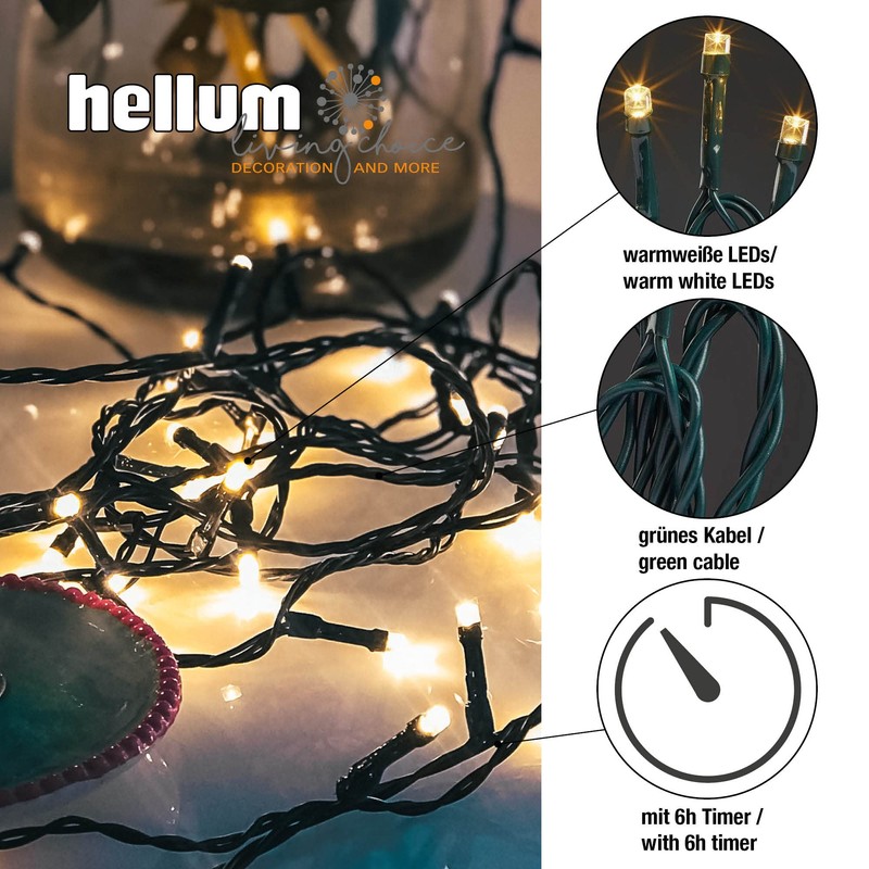 Hellum 570779 A, Ceiling Light, 3 Watt, A55, weiß, 10