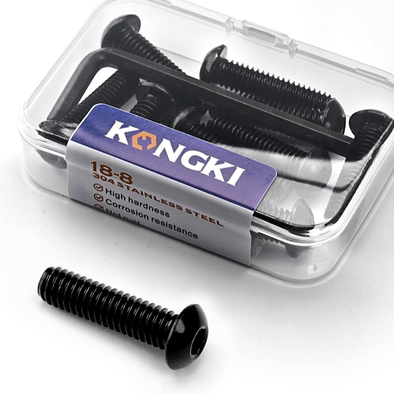 1/4-20 x 1/2 Button Head Socket Cap Screws, Stainless Steel